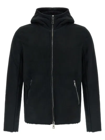 Giorgio Brato Black Regular Solid Hoodie