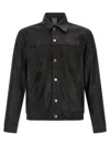 Giorgio Brato Black Solid Shirt Collar Jacket In Black