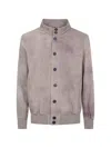 Giorgio Brato Buttoned Bomber Jacket In Gray