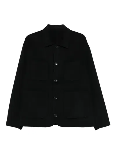 Giorgio Brato Buttoned Patch-pocket Jacket In Black