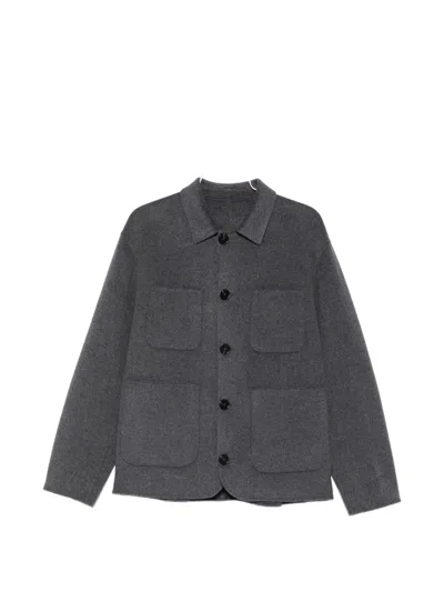 Giorgio Brato Button-up Patch-pocket Jacket In Grey