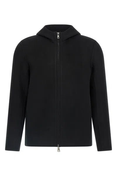GIORGIO BRATO CASHMERE WOOL HOODED JACKET