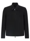 Giorgio Brato Classic-collar Wool-blend Overshirt In Black