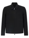 Giorgio Brato Classic-collar Wool-blend Overshirt In Black