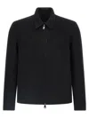 Giorgio Brato Classic-collar Wool-blend Overshirt In Black