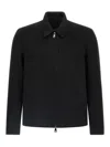 Giorgio Brato Classic-collar Wool-blend Overshirt In Black
