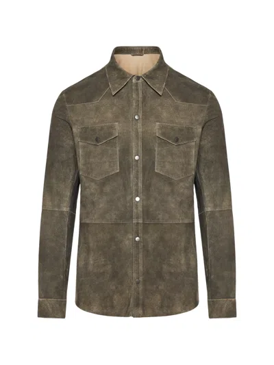 Giorgio Brato Chest Pockets Shirt Jacket In Green