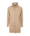 Giorgio Brato Classic Sheepskin With Central Zip In Nude