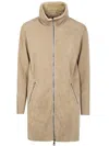 Giorgio Brato Classic Sheepskin With Central Zip In Brown