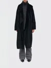 Giorgio Brato Oversized Sheepskin Coat In Black