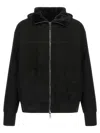 Giorgio Brato Mutton Velour Oversized Hooded Sweatshirt Clothing In Black