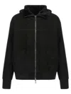 Giorgio Brato Mutton Velour Oversized Hooded Sweatshirt Clothing In Black