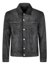 Giorgio Brato Denim Jacket Mix Eco Lamb Leather By