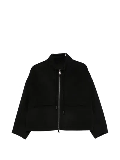 Giorgio Brato Drawstring High-neck Jacket In Blue