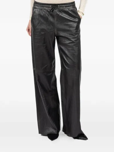 Giorgio Brato Drawstring-waist Trousers In Black