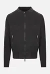 Giorgio Brato Long-sleeved Leather Jacket In Black