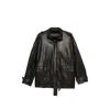 Giorgio Brato Long-sleeve Leather Jacket In Black