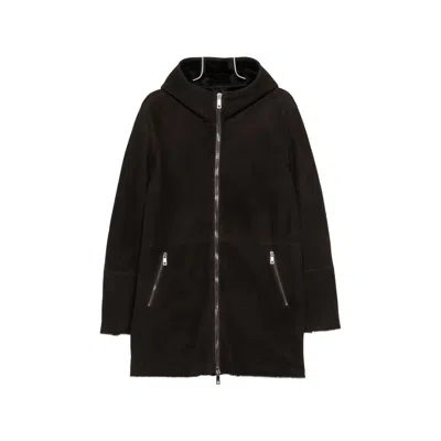 Giorgio Brato Long-sleeve Hooded Zip-up Jacket In Black
