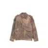 Giorgio Brato Distressed-effect Epaulette Jacket In Brown