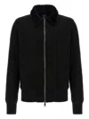 Giorgio Brato Sheepskin Bomber Jacket In Black