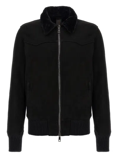 GIORGIO BRATO LAMBSKIN BOMBER JACKET
