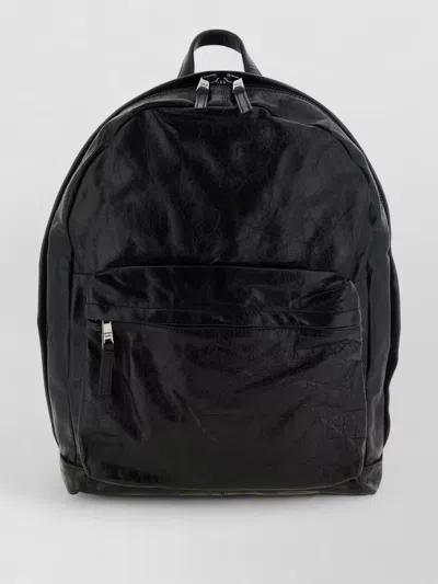 Giorgio Brato Leather Backpack In Black