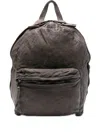 Giorgio Brato Leather Backpack In Brown