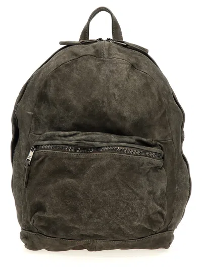 Giorgio Brato Leather Backpack In Gray
