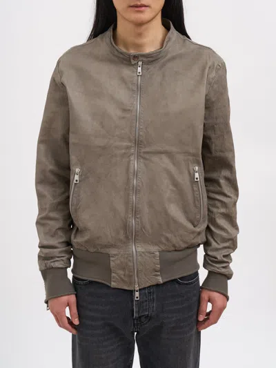 Giorgio Brato Leather Biker Jacket In Brown
