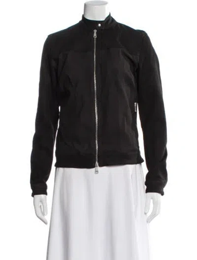 Pre-owned Giorgio Brato Leather Biker Jacket In Black