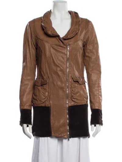 Pre-owned Giorgio Brato Leather In Brown