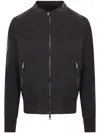 Giorgio Brato Long-sleeved Leather Jacket In Black