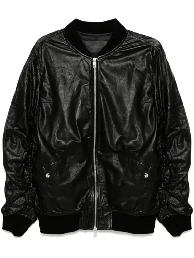 Giorgio Brato Leather Jacket In Black