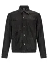 Giorgio Brato Black Solid Shirt Collar Jacket