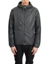 Giorgio Brato Leather Jacket With Hood