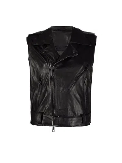 Giorgio Brato Long Leather Gilet
