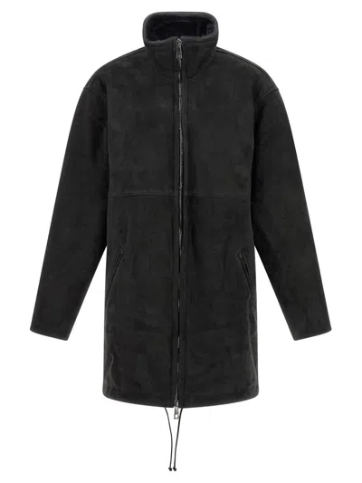 Giorgio Brato Long Sheepskin In Black