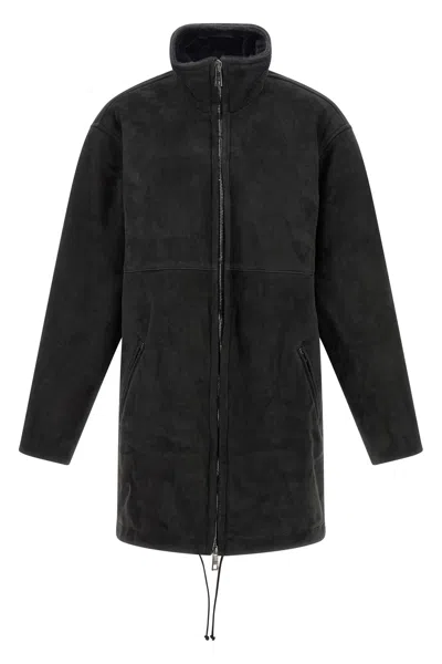 Giorgio Brato Long Sheepskin In Black