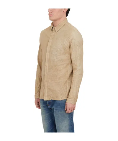 Giorgio Brato Long-sleeved Casual Jacket In Brown