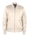 Giorgio Brato Leather Bomber Jacket In Beige