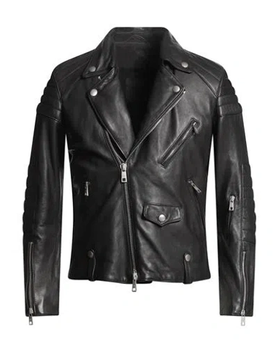 Giorgio Brato Man Jacket Black Size 38 Leather