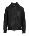 Giorgio Brato Man Jacket Black Size 40 Leather In Black