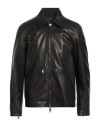 Giorgio Brato Man Jacket Black Size 42 Leather In Black