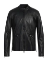 Giorgio Brato Man Jacket Black Size 44 Leather In Black