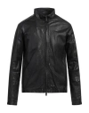 Giorgio Brato Man Jacket Black Size 44 Leather