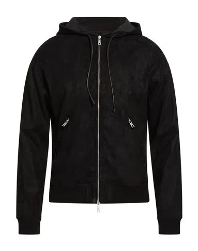 Giorgio Brato Man Jacket Black Size 44 Leather