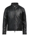 Giorgio Brato Man Jacket Black Size 44 Leather In Black