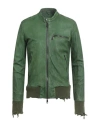 Giorgio Brato Man Jacket Green Size 40 Leather In Green