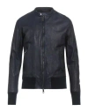 Giorgio Brato Man Jacket Navy Size 40 Leather