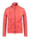 Giorgio Brato Man Jacket Tomato Red Size 40 Leather In Red
